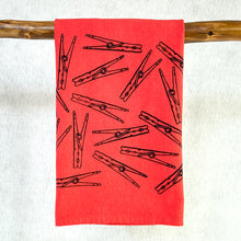 Load image into Gallery viewer, Kitchen towel - clothespin design
