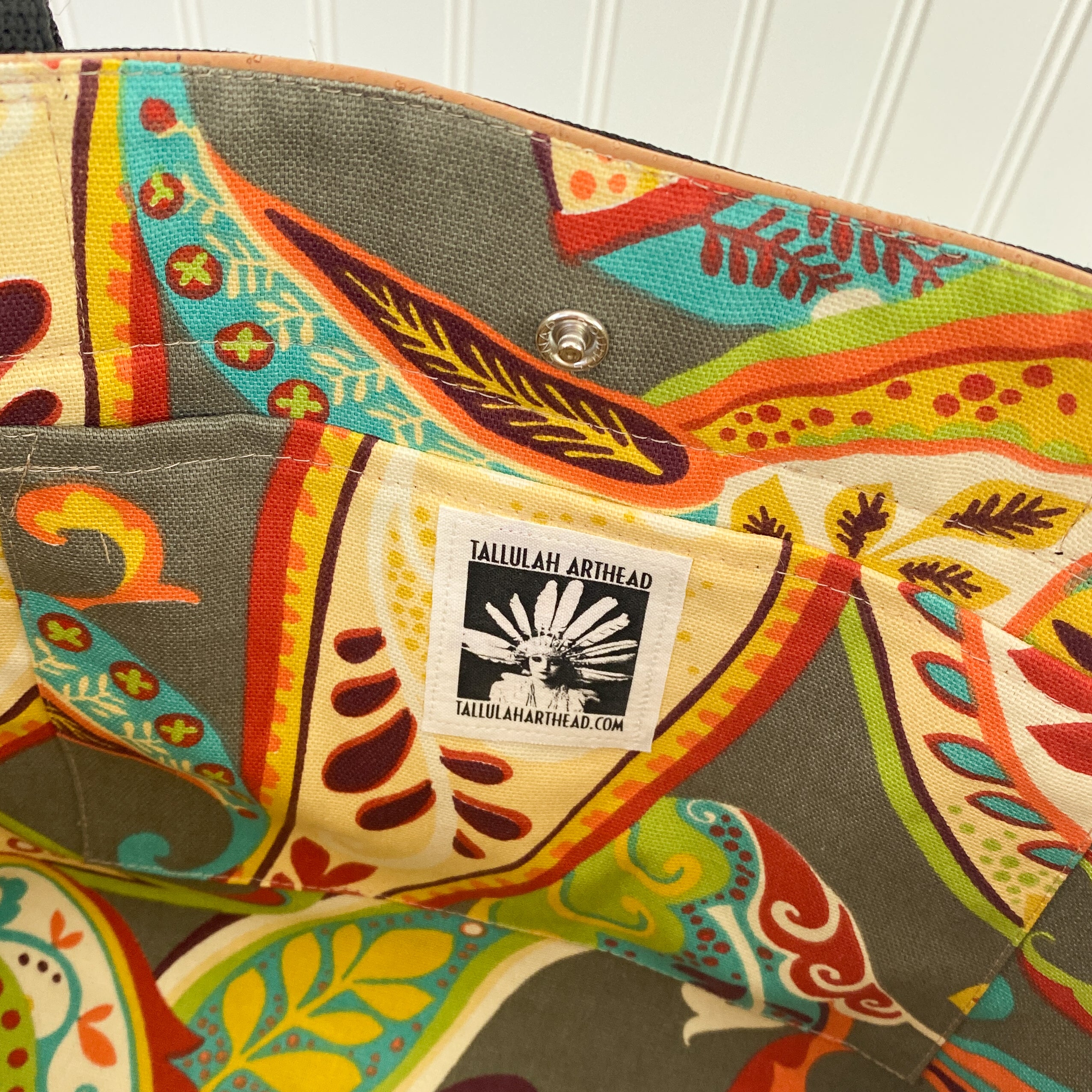 Oilcloth Market Tote / Green