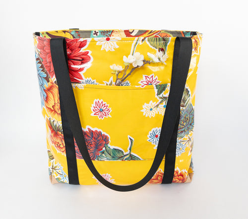Oilcloth Market Tote / Yellow