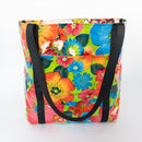 Oilcloth Market Tote / Green Tropical