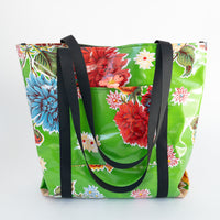 Oilcloth Market Tote / Green