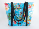 Oilcloth Market Tote / Blue Butterfly
