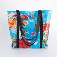 Oilcloth Market Tote / Turquoise