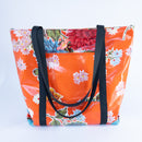 Oilcloth Market Tote / Orange