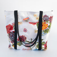Oilcloth Market Tote / White