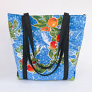 Oilcloth Market Tote / Blue Floral