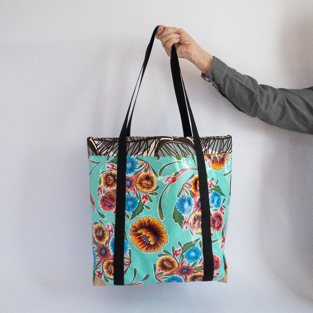 Oilcloth Market Bag / Mint