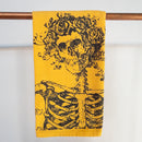 Skeleton and Roses Tea Towel
