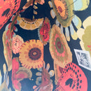 Oilcloth Market Tote / Red Floral