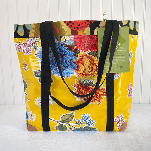 Oilcloth Market Tote / Yellow