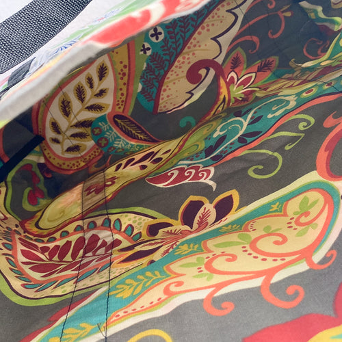 Oilcloth Market Tote / Turquoise