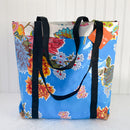 Oilcloth Market Tote / Turquoise