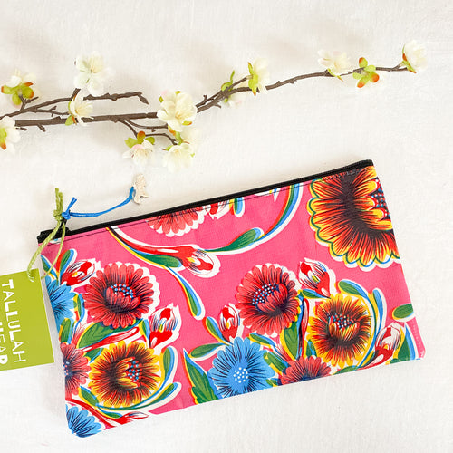 Oilcloth Zipper Pouch
