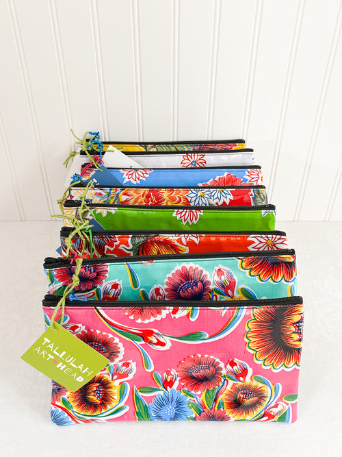 Oilcloth Zipper Pouch