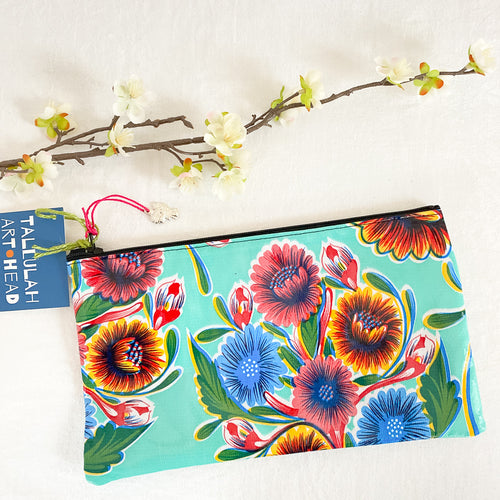 Oilcloth Zipper Pouch