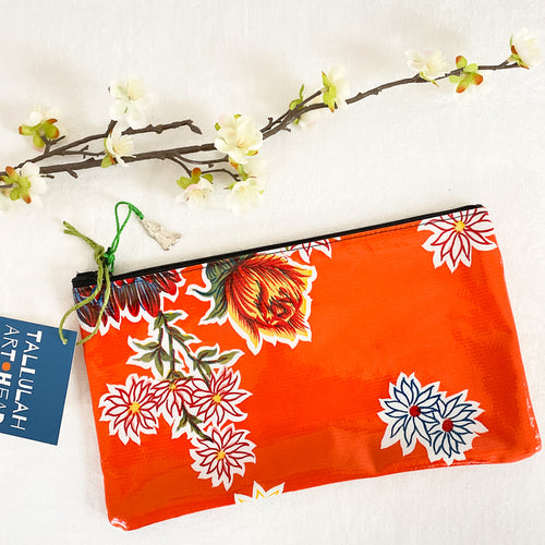 Oilcloth Zipper Pouch